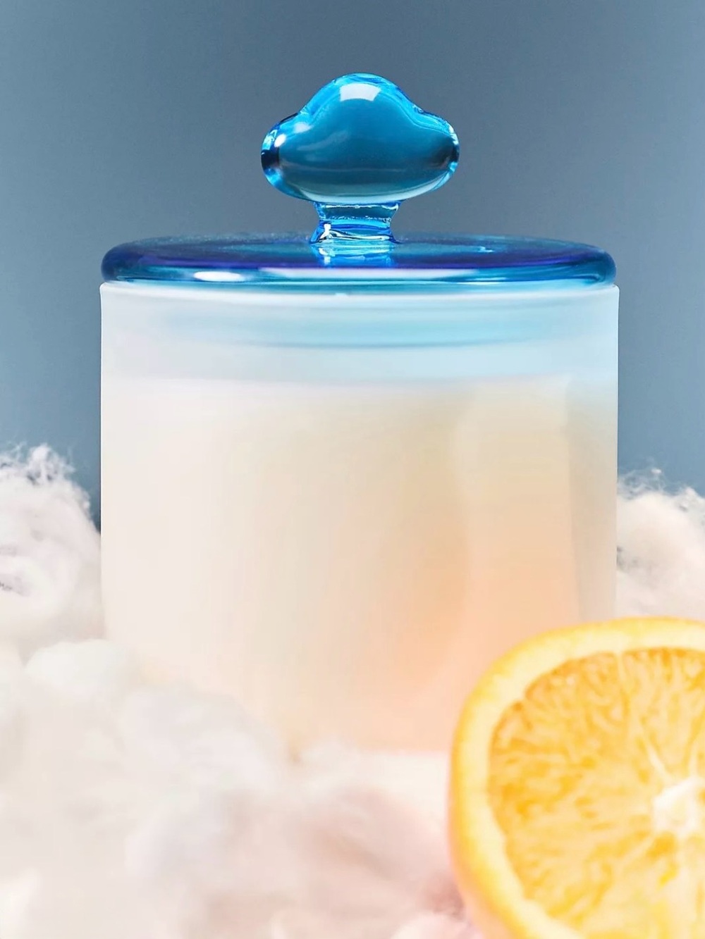 Anthropologie Romy Fresh Cotton Blossom and Neroli Glass Candle NWT
